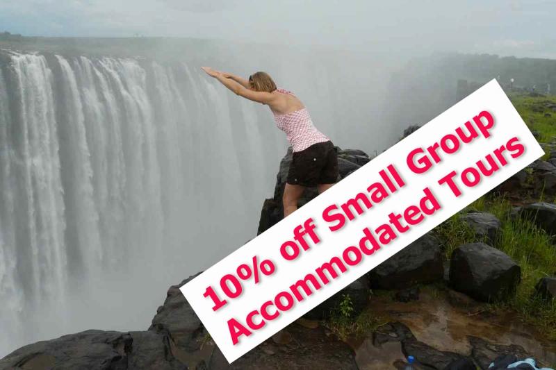 Time to see Victoria Falls and April Discounts on Small Group Accommodated tours